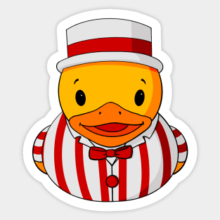 Ringmaster Rubber Duck Sticker